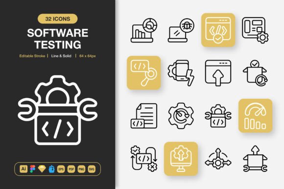 A Crafter's Review of Software Testing Icons & Graphics