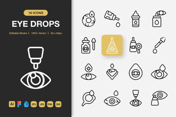 A Crafting Review of Eye Drops Graphics & Icons