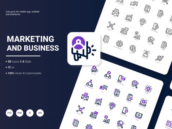A Deep Dive into the 200-Icon Business Graphics Pack