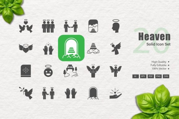 A Designer's Review: Heaven Solid Icon Graphics