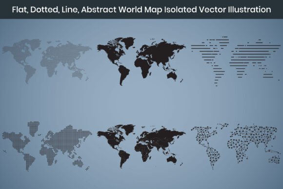 A Professional Designer’s Review of a Flat Dotted Line World Map