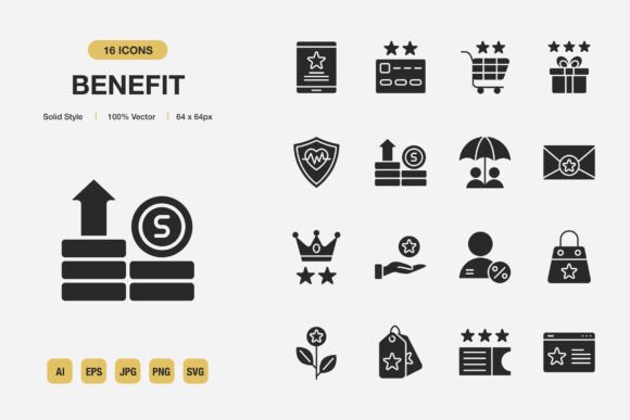 A Professional Review of Benefit Solid Icons for Modern Branding
