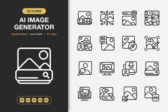 A Review of AI Image Generator Icons for Modern Editorial Content