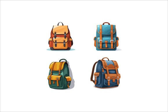 A School Bag Vector Graphic for Crafting & Small Business Projects