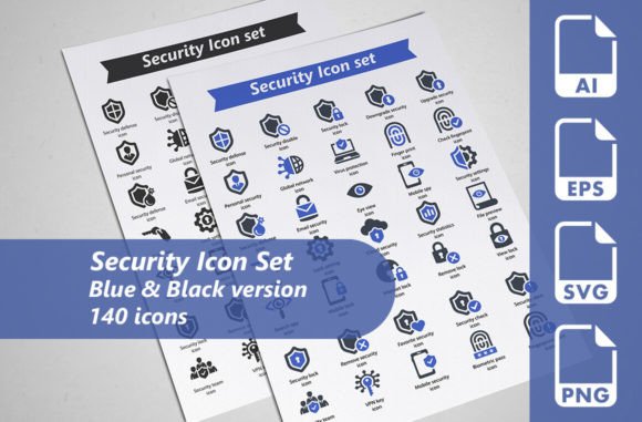 A Security Icon Set for Small Business Graphics
