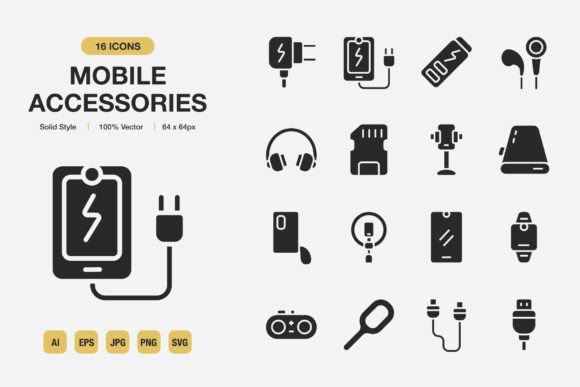 An Essential Graphics Pack for Mobile-Themed Products