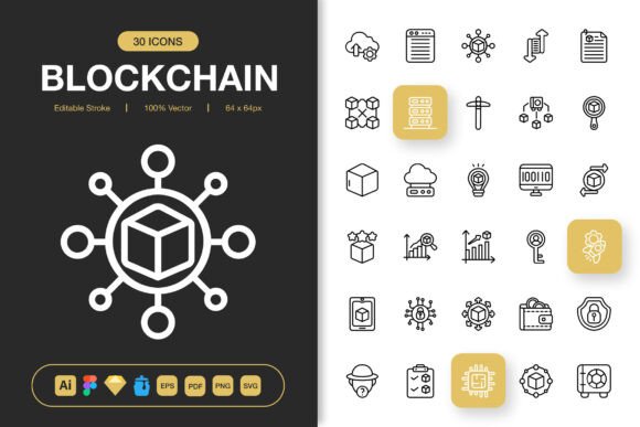 Blokchain Icons: A Graphic Designer's Review for Digital Publishing