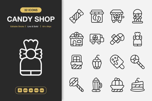 Candy Shop Icons: A Designer's Review for Authentic Business Graphics