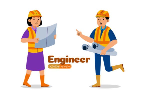 Man & Woman Construction Engineers: A Designer's Review