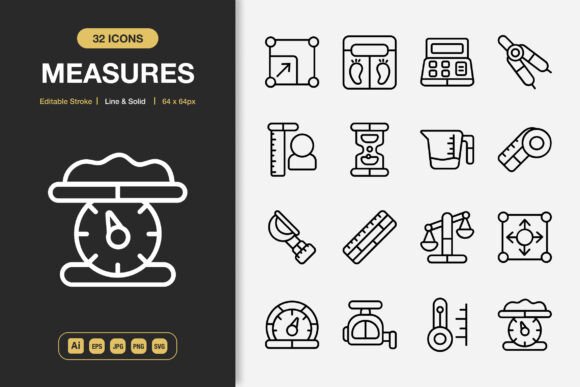 Measures Icons: A Graphics Set for Crafters