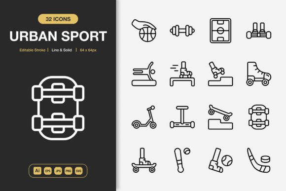 Urban Sport Icons: A Graphic Designer's Review for Client Work